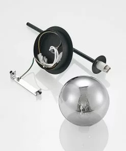 Lucande Wynona -seinävalaisin, 1-lamp., Musta -Lampan kauppa lucande wynona seinaevalaisin 1 lamp musta 7