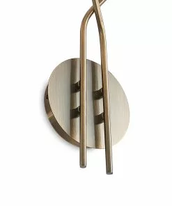 Lucande Wynona -seinävalaisin, 2-lamp., Messinki -Lampan kauppa lucande wynona seinaevalaisin 2 lamp messinki 6