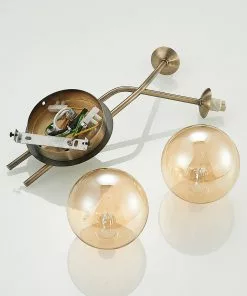 Lucande Wynona -seinävalaisin, 2-lamp., Messinki -Lampan kauppa lucande wynona seinaevalaisin 2 lamp messinki 7