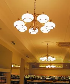 Orion Lumoava Empira Riippuvalaisin, 7-lamp. Antiikkimes