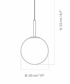 Menu TR Bulb -riippuvalo, 1-lamp., Messinki/matta