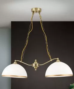 Orion Old Lamp-riippuvalo Ketjuripustimella 2-lamppuinen