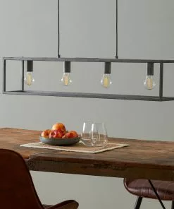 Zijlstra Perpendillumina-riippuvalo, 4-lamp. Antiikkihopea