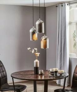 Euluna Riippuvalaisin Anadia, 3-lamp. Pyöreä Antrasiitti