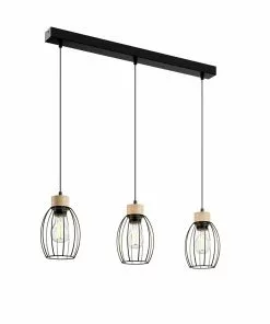 Euluna Riippuvalaisin Beeke, 3-lamp., Häkkivarjostimet -Lampan kauppa riippuvalaisin beeke 3 lamp haekkivarjostimet 4