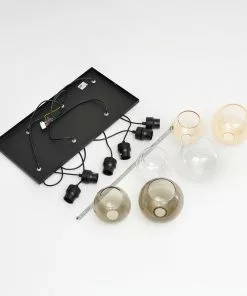 Euluna Riippuvalaisin Cubus, 6-lamp. Kirkas/hunaja/ruskea -Lampan kauppa riippuvalaisin cubus 6 lamp kirkas hunaja ruskea 6