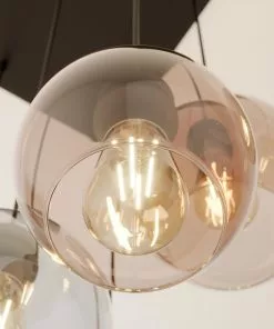 Euluna Riippuvalaisin Cubus, 6-lamp. Kirkas/hunaja/ruskea -Lampan kauppa riippuvalaisin cubus 6 lamp kirkas hunaja ruskea 7