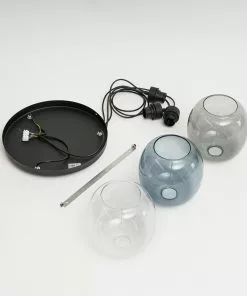 Euluna Riippuvalaisin Elio, 3-lamp, Sininen/kirkas/harmaa -Lampan kauppa riippuvalaisin elio 3 lamp sininen kirkas harmaa 11