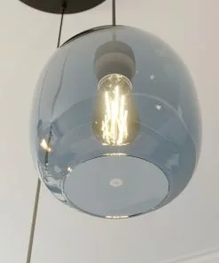 Euluna Riippuvalaisin Elio, 3-lamp, Sininen/kirkas/harmaa -Lampan kauppa riippuvalaisin elio 3 lamp sininen kirkas harmaa 13