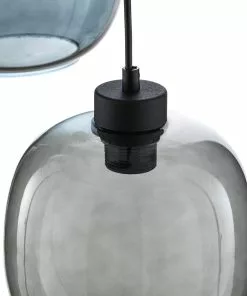 Euluna Riippuvalaisin Elio, 3-lamp, Sininen/kirkas/harmaa -Lampan kauppa riippuvalaisin elio 3 lamp sininen kirkas harmaa 6