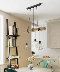 Euluna Riippuvalaisin Karou, 3-lamp., Petsattu Harmaa