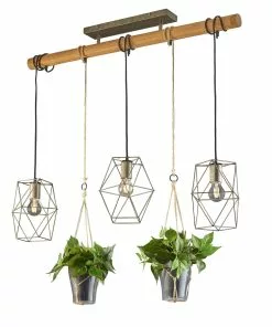 Trio Lighting Riippuvalaisin Plant, 3-lamp., Lasit Koristeille -Lampan kauppa riippuvalaisin plant 3 lamp lasit koristeille 2