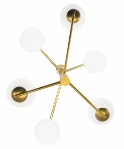 Marchetti Riippuvalaisin Tin Tin, 6-lamp., Satinoitu Kulta -Lampan kauppa riippuvalaisin tin tin 6 lamp satinoitu kulta 2