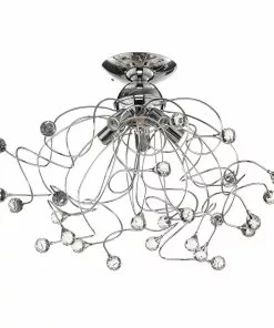 Euluna Riippuvalaisin Trilly, Kromi, Kristalleja, 5-lamp. -Lampan kauppa riippuvalaisin trilly kromi kristalleja 5 lamp 2