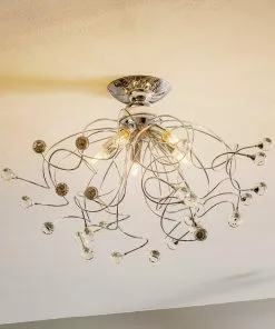 Euluna Riippuvalaisin Trilly, Kromi, Kristalleja, 5-lamp. -Lampan kauppa riippuvalaisin trilly kromi kristalleja 5 lamp 8