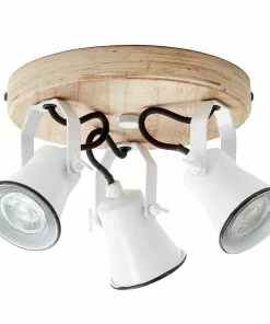 BRILLIANT Seed-kattospotti, 3-lamp., Valkoinen