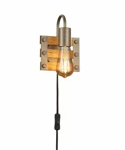 Trio Lighting Seinävalaisin Khan Vintage Johto + Pistoke 1-lamp.