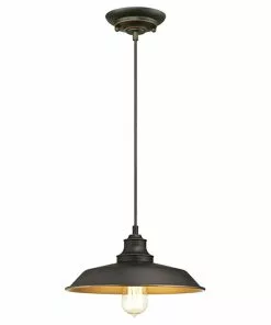 Westinghouse Iron Hill -riippuvalo, 1-lamp. Musta
